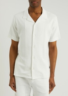 Boss Powell Cotton Shirt White