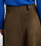 Lisa Yang Doublé wool and cashmere midi skirt