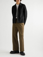 Jil Sander - Slim-Fit Camp-Collar Wool-Gabardine Overshirt - Black