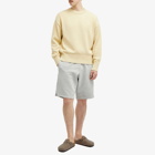 AMI Paris Men's Tonal Heart Crew Neck Jumper in Cream