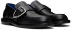 Burberry Black Leather Cobble Loafers