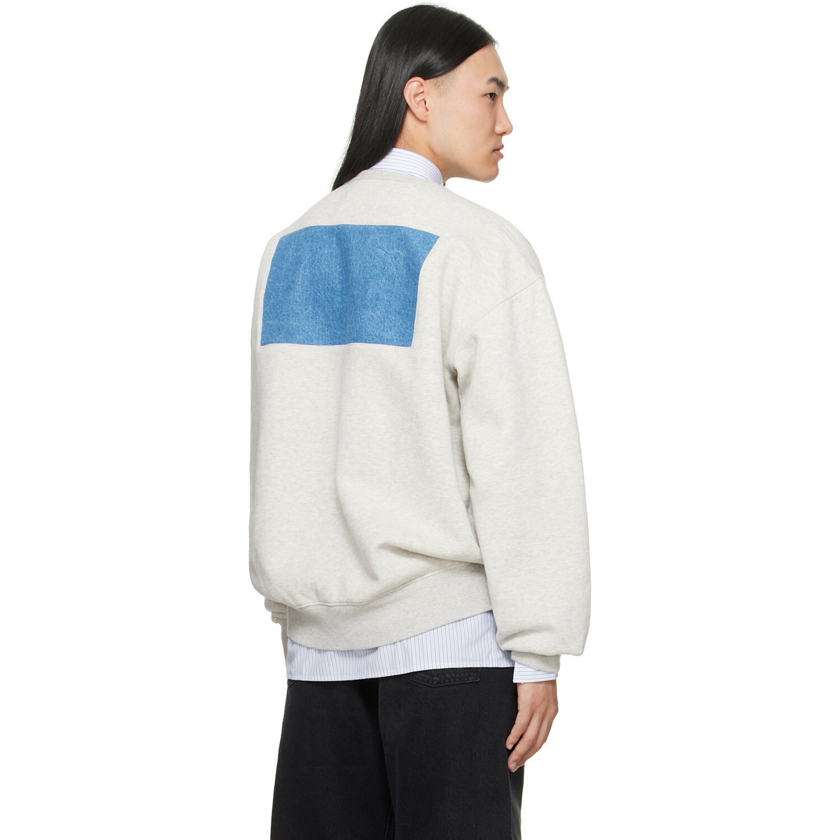 Maison Margiela Gray 4-Stitch Sweatshirt