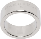 MM6 Maison Margiela Silver Minimal Logo Ring