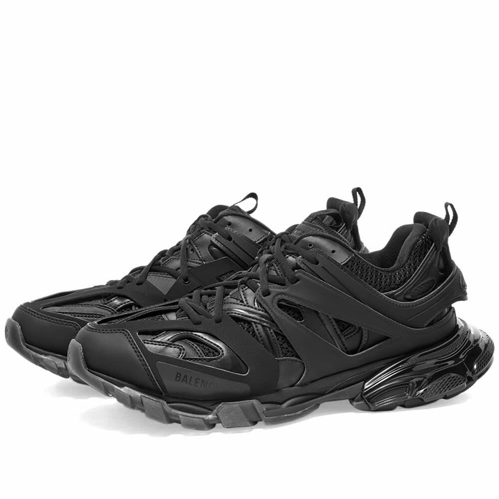 Photo: Balenciaga Men's Track Clearsole Sneakers in Black