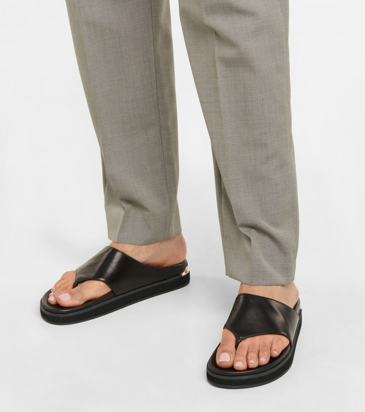 Jimmy Choo - Rowan leather thong sandals