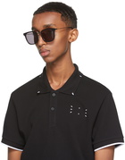 MCQ Black Acetate Square Sunglasses