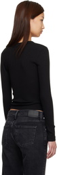 Citizens of Humanity Black Varra Henley T-shirt