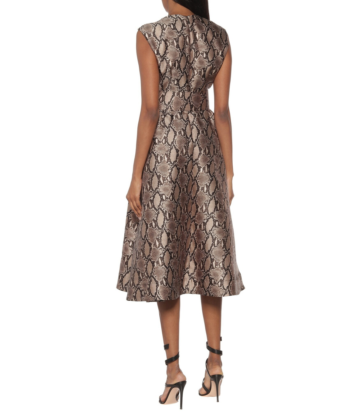 MSGM - Snake-print midi dress
