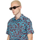 LOEWE Brown Mini Anagram Oval Sunglasses