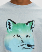 Maison Kitsune Vibrant Fox Head Easy Tee Shirt Grey - Mens - Shortsleeves