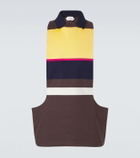 Versace Striped cotton tank top