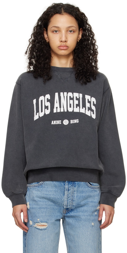 Photo: ANINE BING Black Ramona 'Los Angeles' Sweatshirt