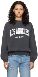 ANINE BING Black Ramona 'Los Angeles' Sweatshirt