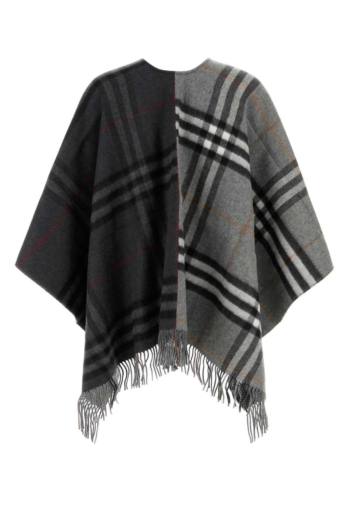 Burberry Embroidered Wool Blend Cape