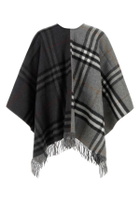 Burberry Embroidered Wool Blend Cape