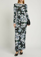 Stella Mccartney Bunch of Roses Floral-print Mesh Maxi Dress Multicoloured 1