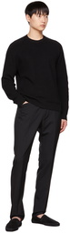 TOM FORD Black Ribbed Sweater