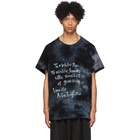 Yohji Yamamoto Navy Tie-Dye T-Shirt