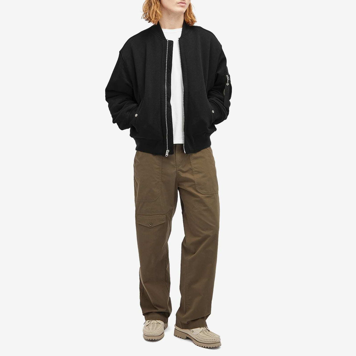 rag&bone ブラックレースジャケット ミ113 Rag & Bone Men's Vintage Terry Manston Bomber Jacket in
