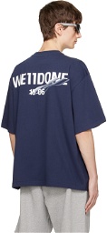 We11done Navy Wave T-Shirt
