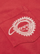 Cherry Los Angeles - Logo-Print Cotton-Jersey T-Shirt - Red