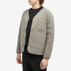 Snow Peak Men's Flexible Insulated Cardigan in Khaki