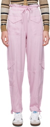 GANNI Pink Washed Trousers
