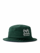 Polo Ralph Lauren - Wimbledon Reversible Logo-Embroidered Cotton-Twill and Terry Bucket Hat - Green