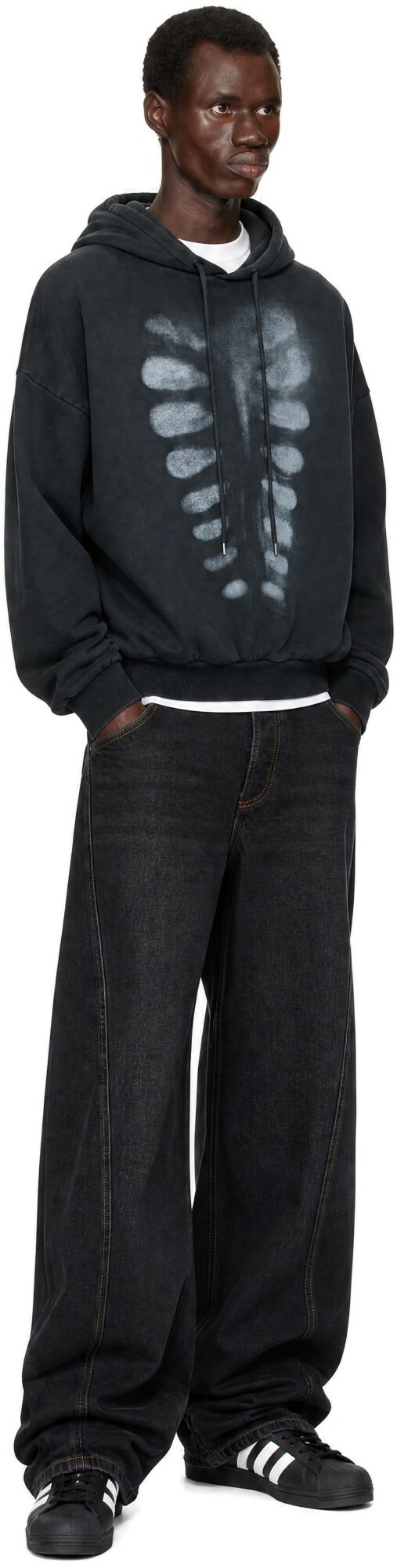 AVAVAV Black X-Ray Hoodie