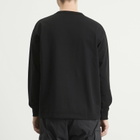 NANGA Men's Eco Hybrid Box Logo Long Sleeve T-Shirt in Black