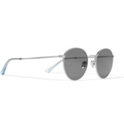 Sun Buddies - Carhartt WIP Jean Round-Frame Silver-Tone Sunglasses - Silver