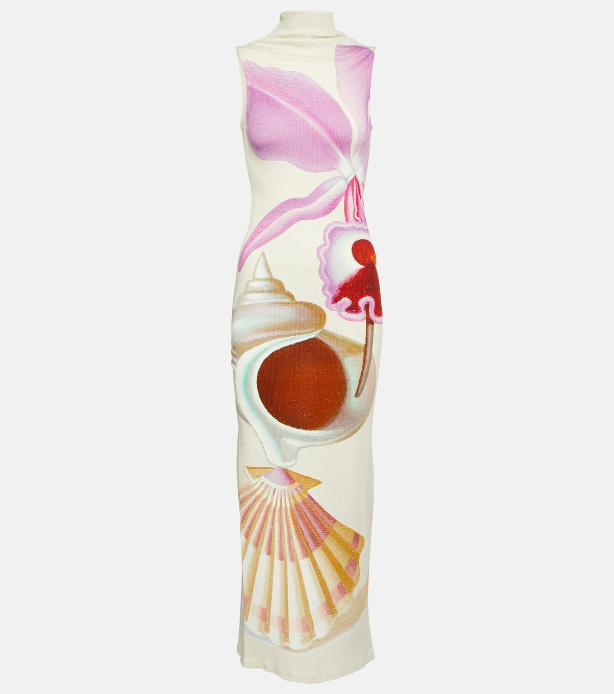 Loewe Shell cotton-blend maxi dress Loewe