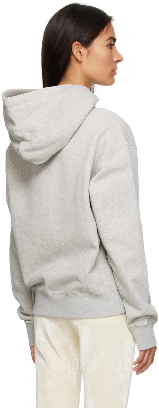Jil Sander Gray Printed Hoodie