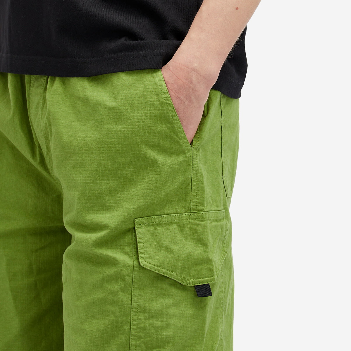 Good Morning Tapes Men's Recycled Ripstop Cargo Pants in Leaf