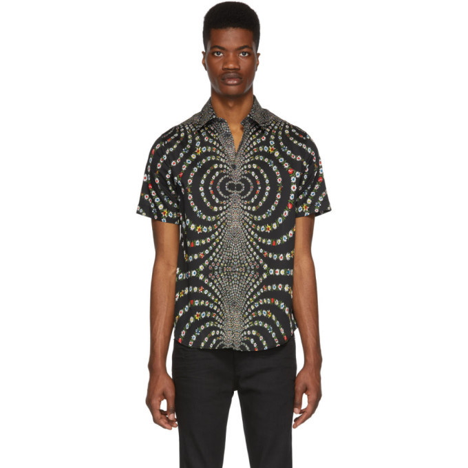 Photo: Givenchy Black Mirrored Daisy Shirt