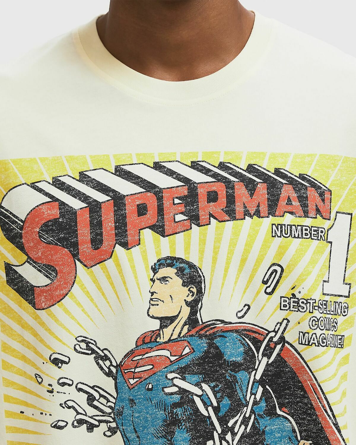 New Era OSCHSPT SSTEE2396 SUPERMAN White Mens Shortsleefe