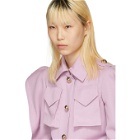 Nina Ricci Purple Twill Coat