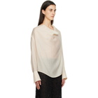 TOTEME Off-White Cowl Blouse