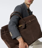 Brunello Cucinelli Suede duffel bag