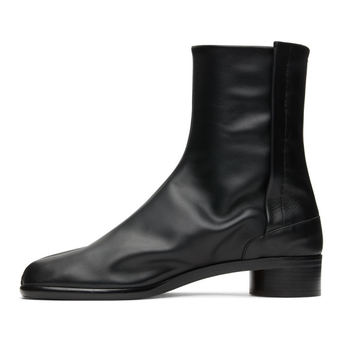 Maison Margiela Black Low Heel Tabi Boots Maison Margiela