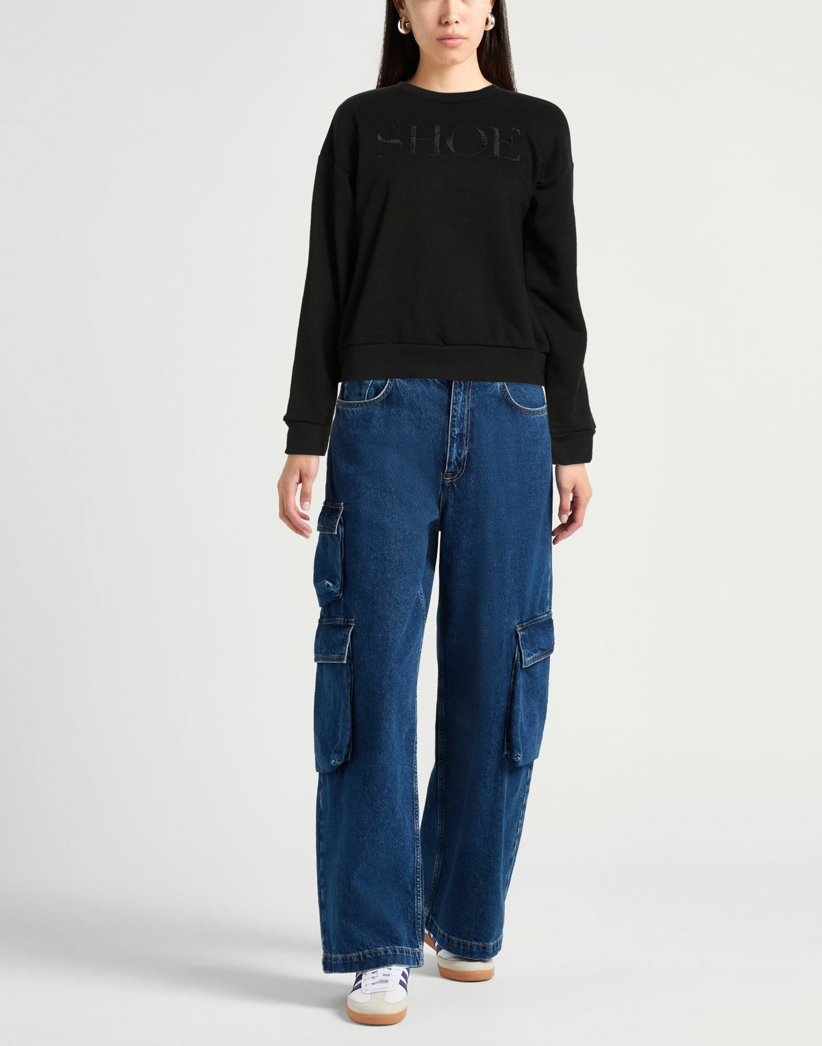 Shoe Womens Sweatshirt in Black