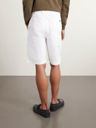 C.P. Company - Wide-Leg Cotton-Gabardine Bermuda Shorts - White