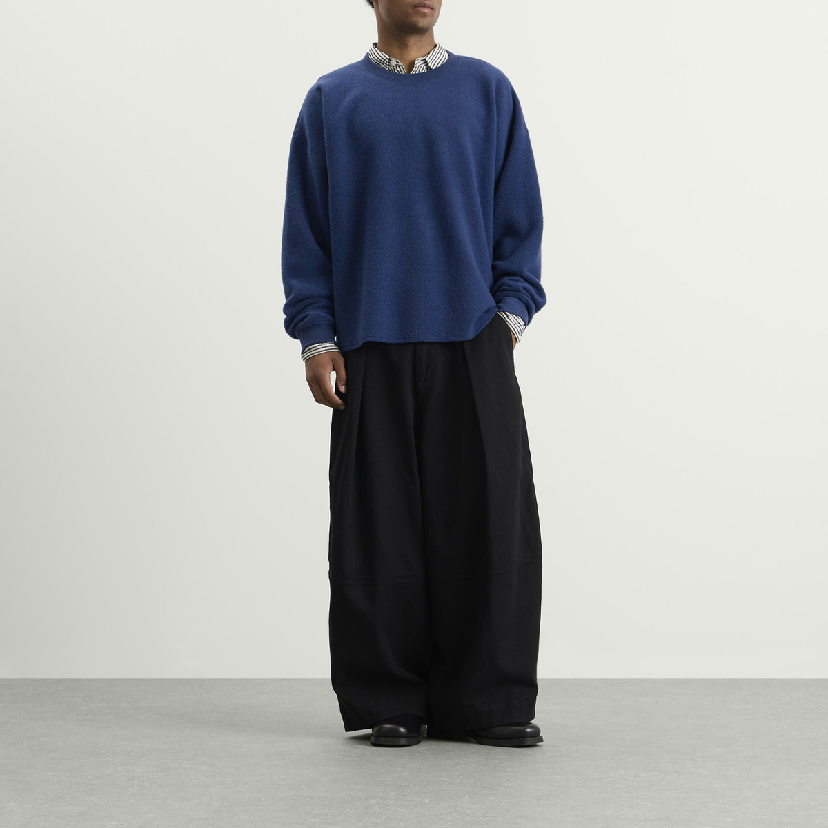 YMC Men's Wool Studio Sweatshirt in Blue