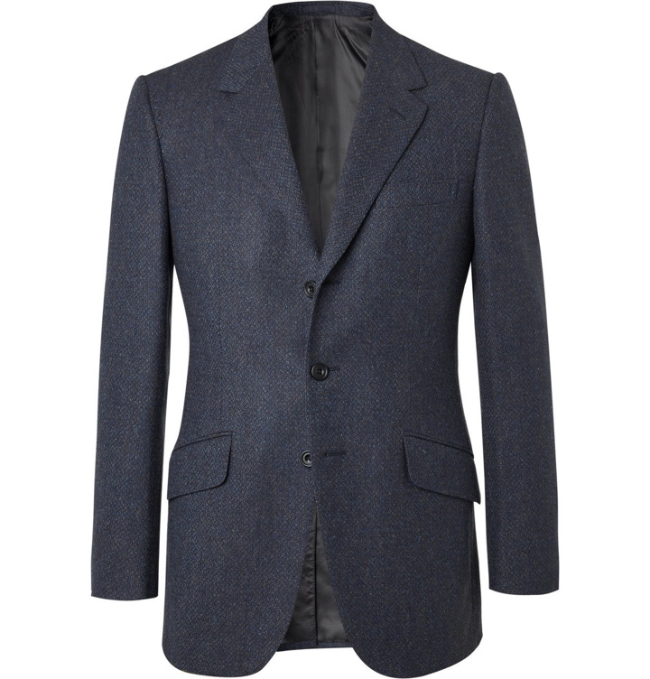 Photo: Kingsman - Conrad Slim-Fit Mélange Wool Suit Jacket - Blue