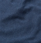 Hamilton and Hare - Pinstriped Cotton-Jersey T-Shirt - Blue