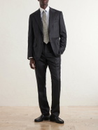 TOM FORD - Shelton Straight-Leg Wool-Twill Suit Trousers - Gray