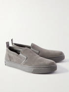Gianvito Rossi - Suede Slip-On Sneakers - Gray