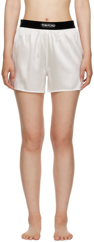Photo: TOM FORD White Vented Shorts