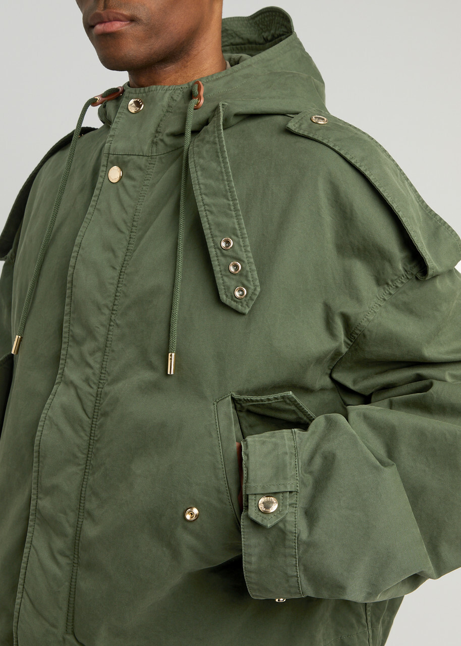 ToNE　ALEXANDER MCQUEEN M ミリタリーブルゾン Alexander McQueen Men's Harness Sleeve Bomber jacket in Khaki