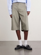 A Kind Of Guise - Juno Straight-Leg Pleated Lyocell, Cotton and Linen-Blend Shorts - Green